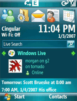 Διάδραση με τα πρώτα Windows Mobile